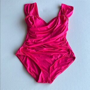 Women’s Vibrant Pink one  Piece Swimsuit